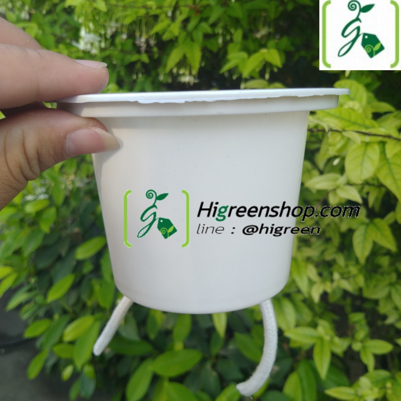 กระถางต้นไม้แบบใส เก็บน้ำได้ รดน้ำอัตโนมัติ กระถาง2ชั้น จำนวน 1 ใบ