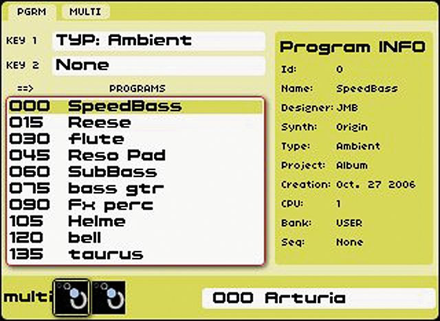 Arturia Origin Module Synthesizer