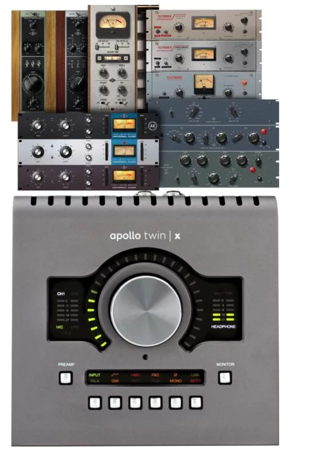 Universal Audio Apollo Twin X DUO Heritage Edition 10x6 Thunderbolt Audio Interface with UAD DSP
