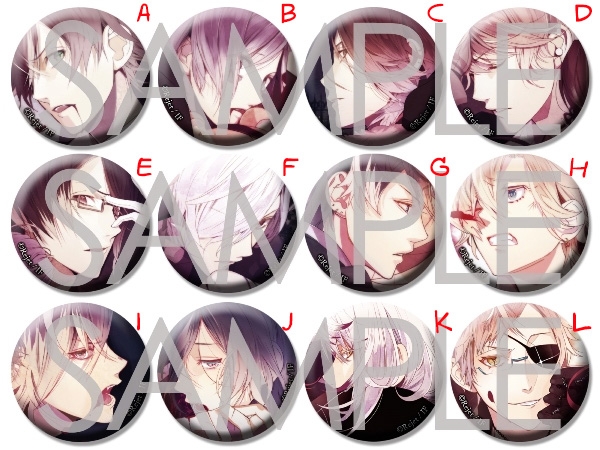 เข็มกลัดสแตนเลส DIABOLIK LOVERS 2014 Vol.4 (1อัน,แท้)[C]
