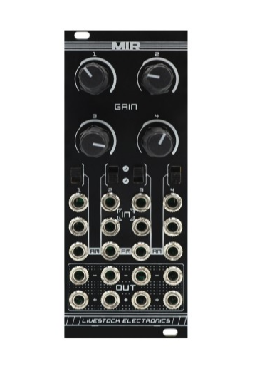Livestock Electronics MIR Quad VCA Mixer