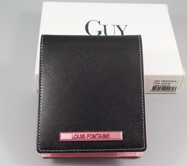 กระเป๋าสตางค์ LOUIS FONTAINE ดำ-ชมพู ใหม่ แท้