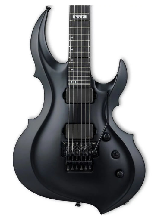 ESP E-II FRX Electric Guitar - Black Satin