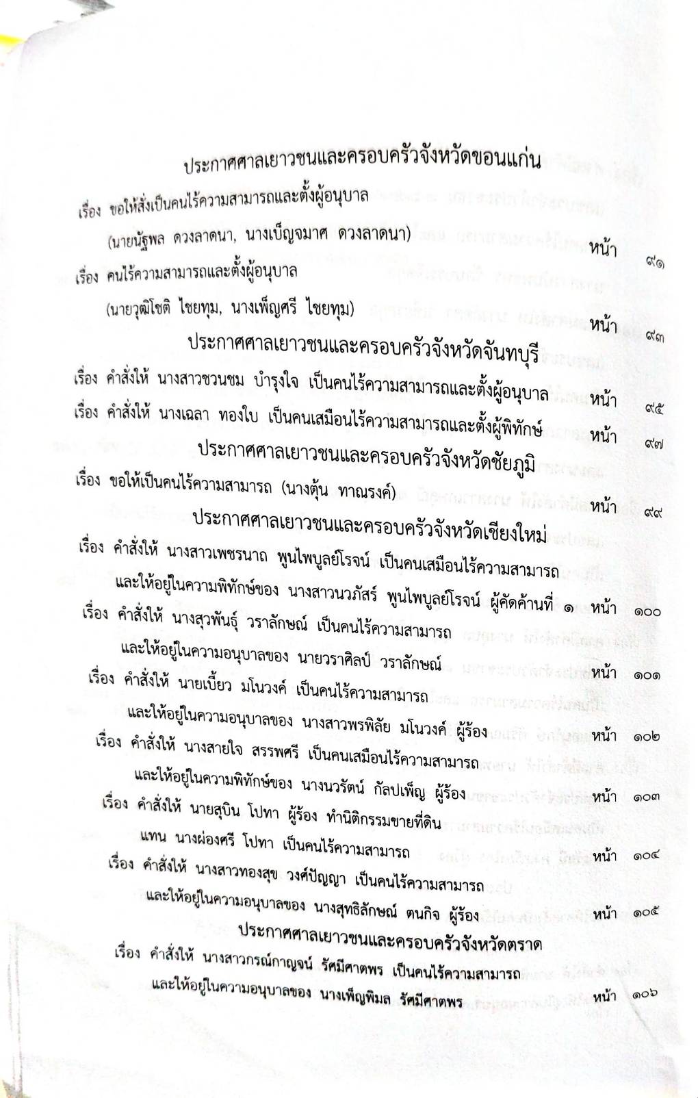 กฎหมายออกใหม่ 30/66 ประกาศกระทรวงการคลัง ฐานะการเงินฯ ประกาศสภาฯ ตั้งคณะกรรมาธิการ ประกาศศาลเยาวชนและครอบครัวกลาง....