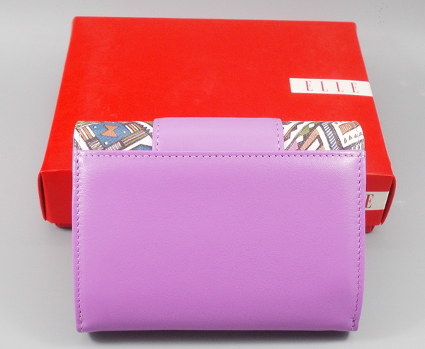 กระเป๋าใส่นามบัตร ELLE ม่วง ใหม่ แท้