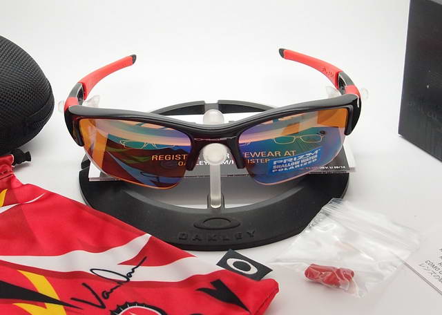 OAKLEY KEVIN VANDAM FLAK JACKET XLJ Polished Black with Prizm Shallow H2O Polarized OO900910
