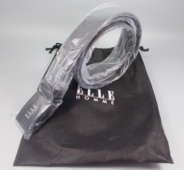 เข็มขัดสุภาพบุรุษ ELLE HOMME ดำ ใหม่ แท้