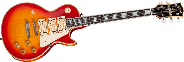 Gibson Custom Ace Frehley Budokan Les Paul Custom Hand-Aged Electric Guitar Heritage Cherry Sunburst