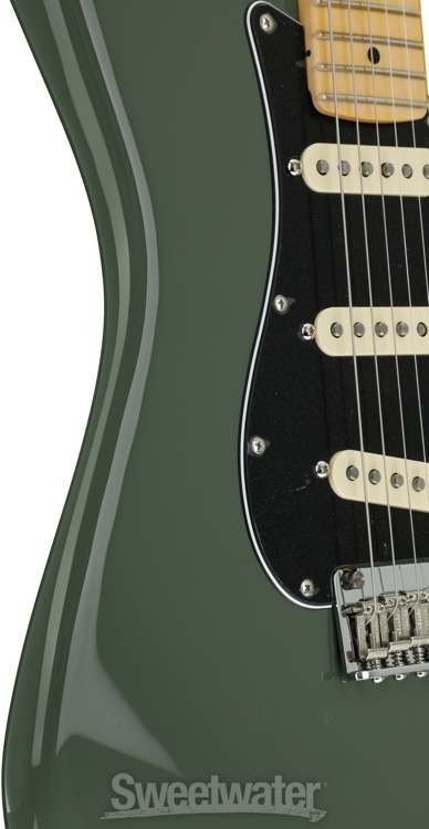 Fender American Professional Stratocaster - Antique Olive with Maple Fingerboard