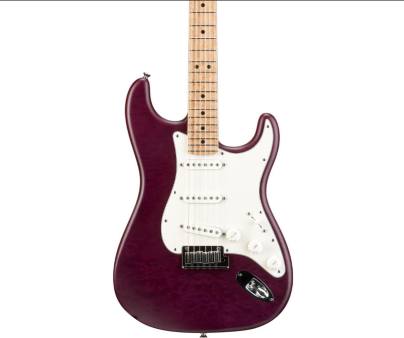 Fender Custom Shop Custom Deluxe Stratocaster Electric Guitar with Maple Fingerboard