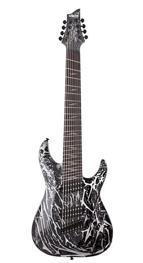 Schecter Guitar Research Schecter Guitar Research C-8 Multiscale Silver Mountain 6-String Electric Guitar