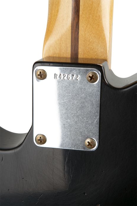 Fender Custom Shop Classic Relic S-1 Telecaster Electric Guitar Black