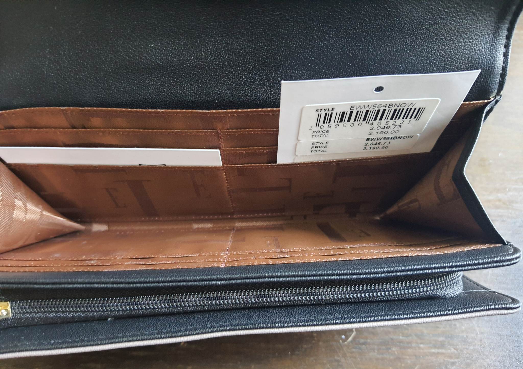 กระเป๋าสตางค์ ELLE เทาเข้ม-ดำ ใหม่ แท้