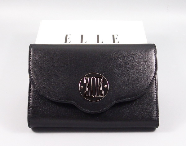 กระเป๋าสตางค์ ELLE ดำ 3 พับ ใหม่ แท้