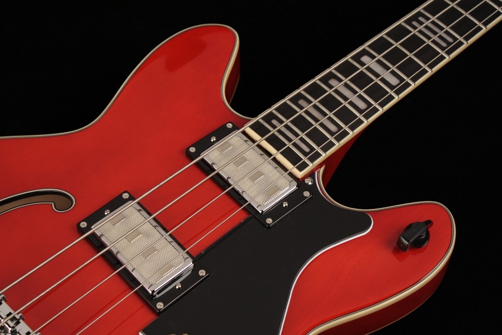 Hagstrom Viking Bass - Wild Cherry Transparent