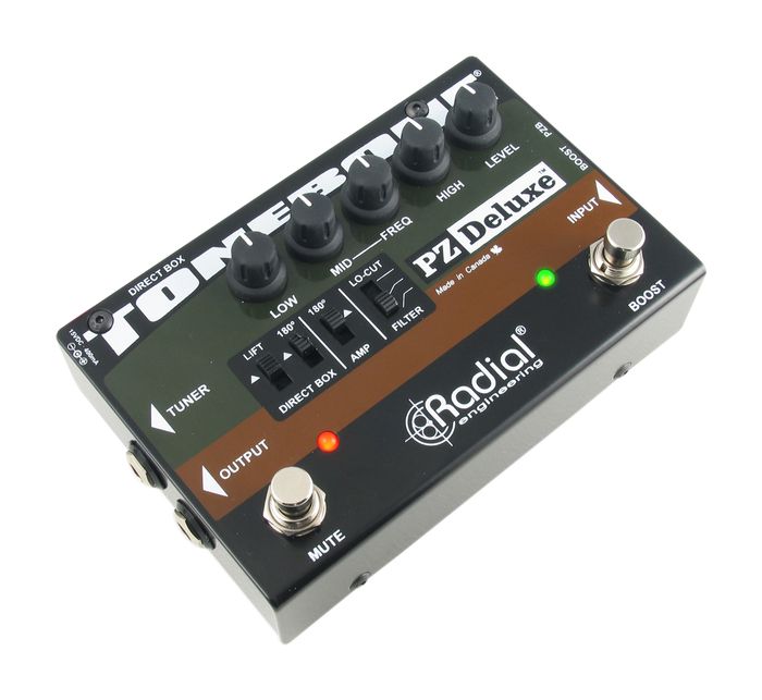 Radial Engineering PZ-Deluxe Acoustic Preamp / Direct Box Guitar Pedal
