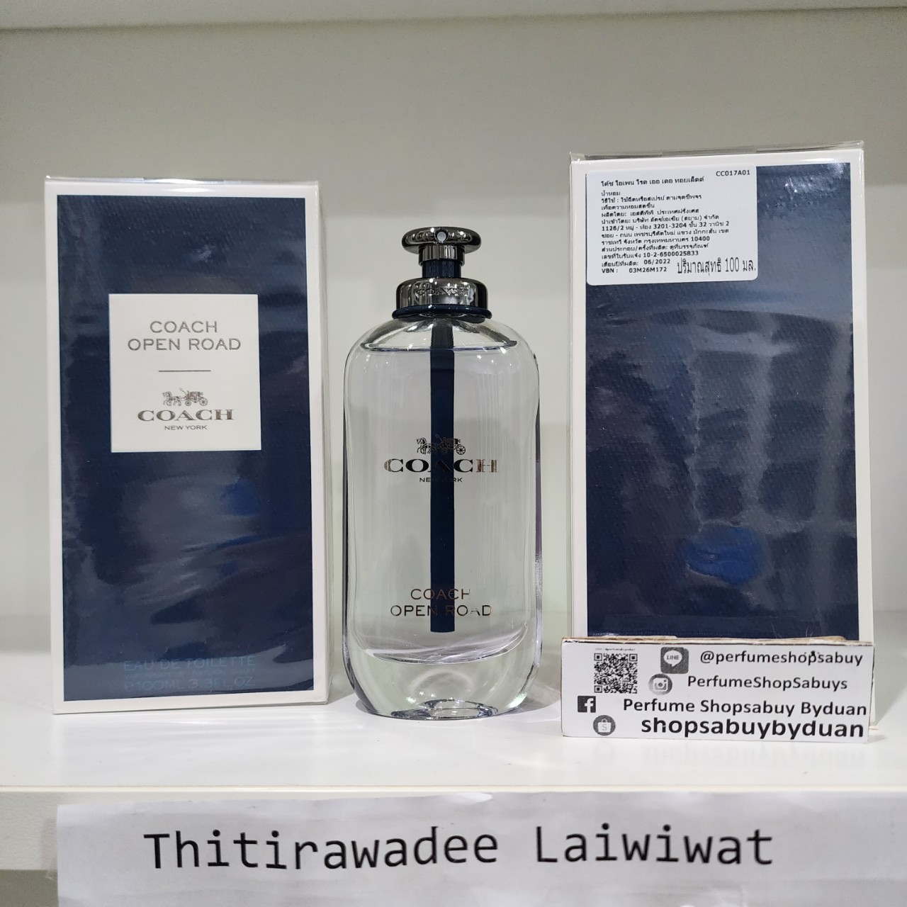 น้ำหอมแท้แบ่งขาย Coach Open Road EDT 💕Travel Size แบบทดลอง