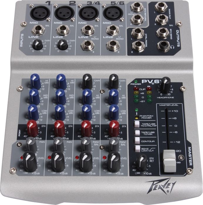 Peavey PV 6 USB Compact USB Mixer
