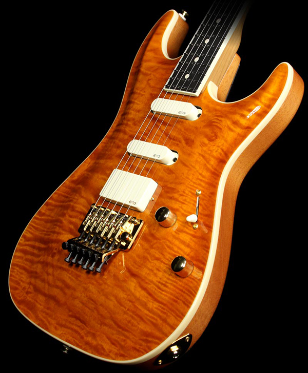 Suhr Standard Carve Top MK Spec Quilt Maple Electric Guitar Transparent Caramel