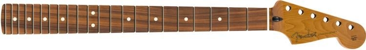 Fender Roasted Maple Flat Oval Replacement Stratocaster Neck - Pau Ferro Fingerboard