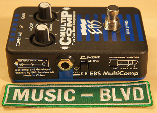 EBS MultiComp True Dual Band Compressor Pedal - Music