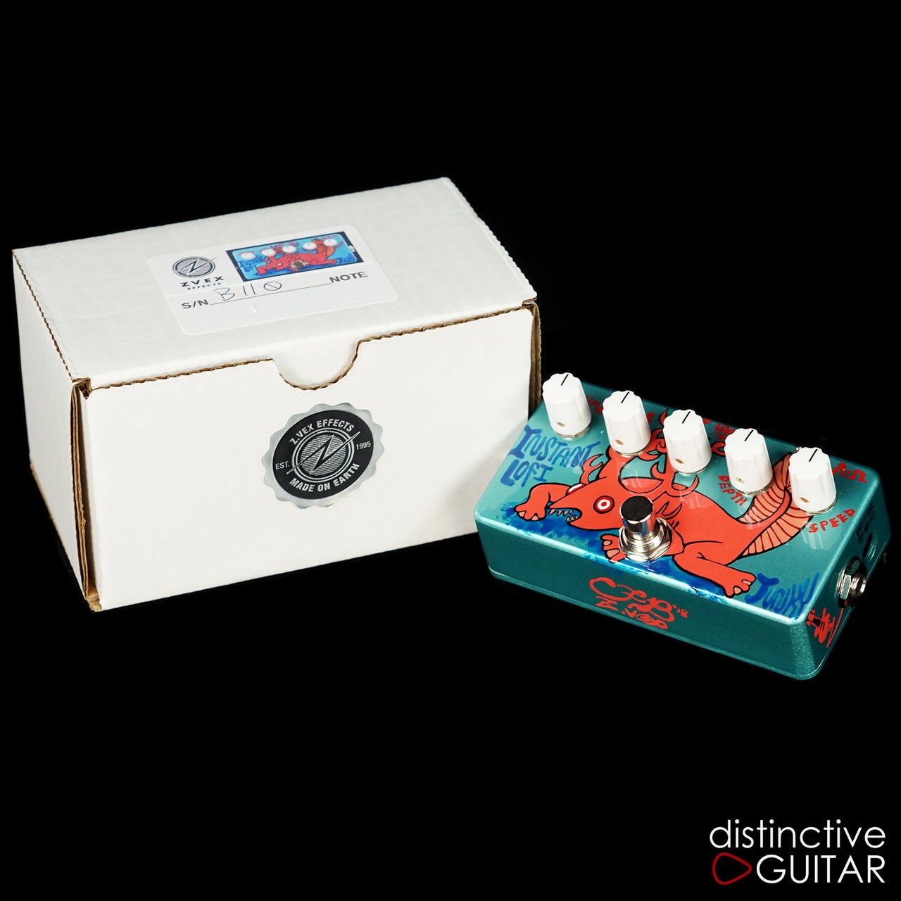 Zvex Instant Lo Fi Junky NAMM Show Custom Hand Painted No.B110