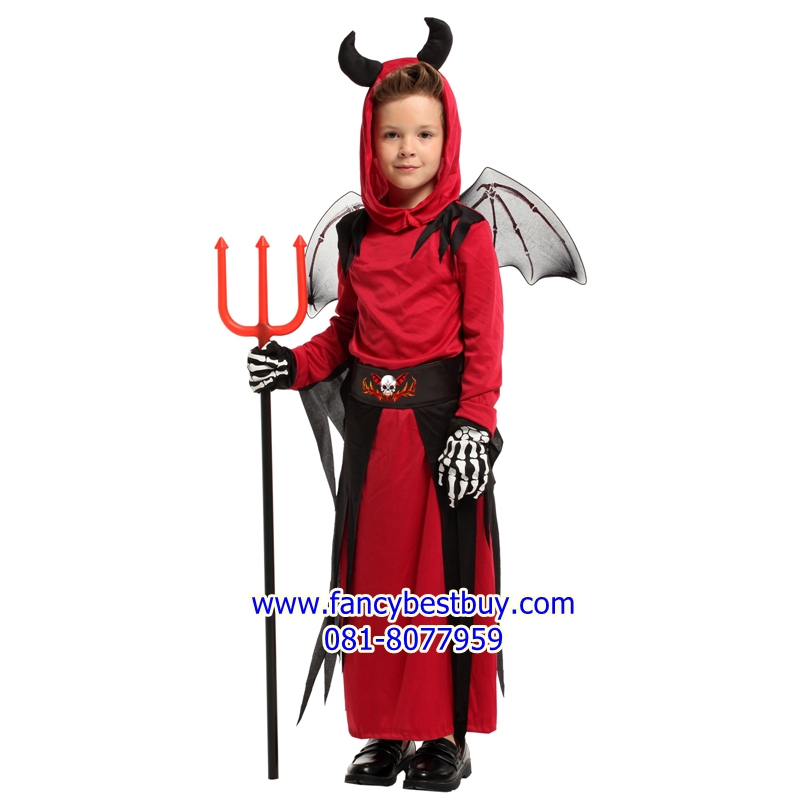 ชุดแฟนซีฮาโลวีน ชุดปีศาจ Red Devil สำหรับวันฮาโลวีน มีขนาด XL