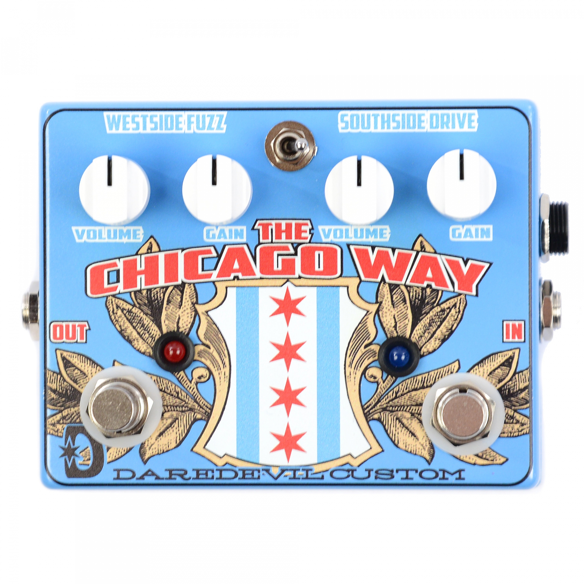 Daredevil Pedals Chicago Way Fuzz / Overdrive CME Exclusive Blue