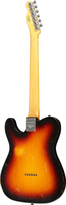 Fender Custom Shop Limited 1969 Relic Telecaster Thinline Electric Guitar 3-Tone Sunburst