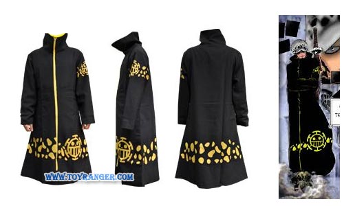 เสื้อคลุม Trafalgar Law New World : Cosplay (L) + หมวก