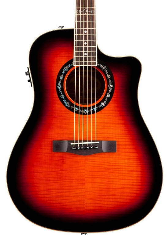 Fender T-Bucket 300 CE Cutaway Acoustic-Electric Dreadnought Guitar