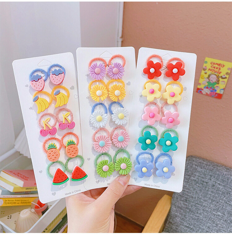 MYPINK 💕 x10 เส้น ยางรัดผม น่ารัก สีสดใส สำหรับเด็ก