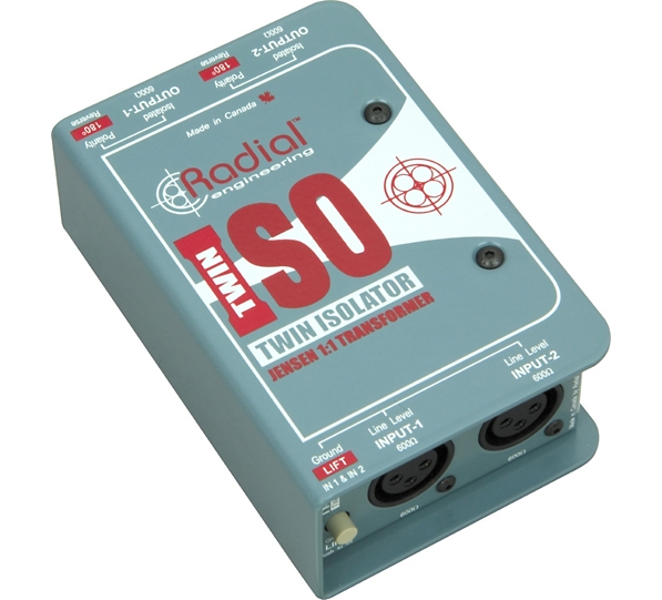 Radial Engineering TWIN ISO Passive Line-Level Isolator