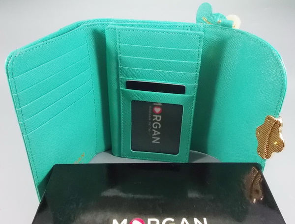 กระเป่าสตางค์ MORGAN เขียวมะนาว ใหม่ แท้