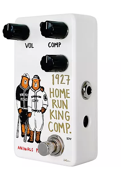 Animals Pedal 1927 Home Run King Compressor V2 Effects Pedal White