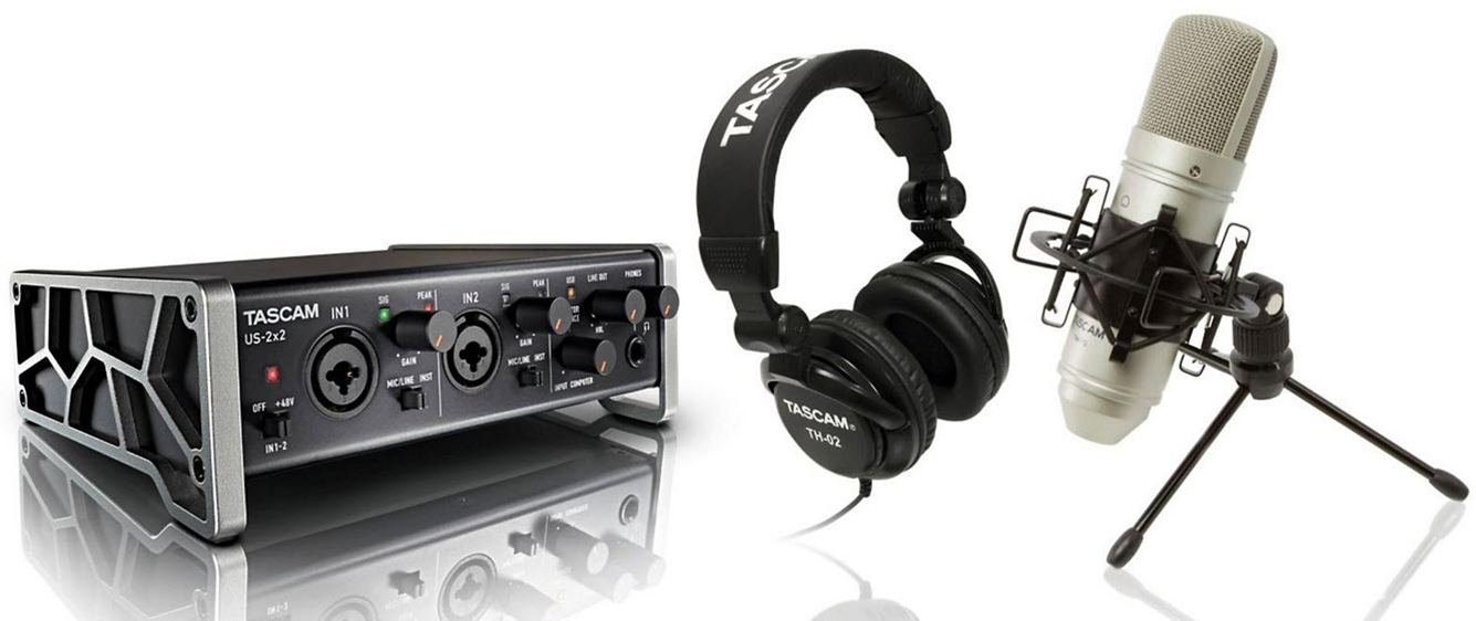 TASCAM TrackPack 2x2 Complete Recording Studio for Mac/Windows