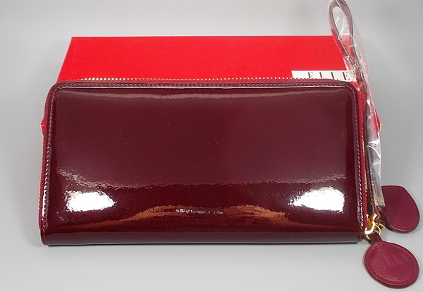 กระเป๋าสตางค์ ELLE แดงมะเหมี่ยว ใหม่ แท้