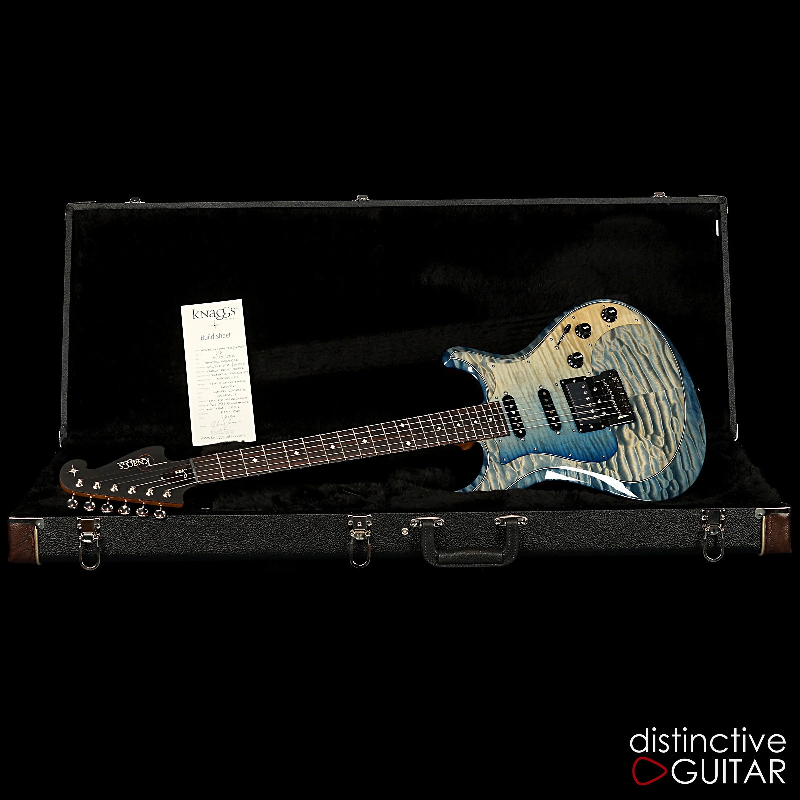 Knaggs Severn Tier 2 HSS Winter Solstice - Hand Built Strat w/ Private Stock Grade Top