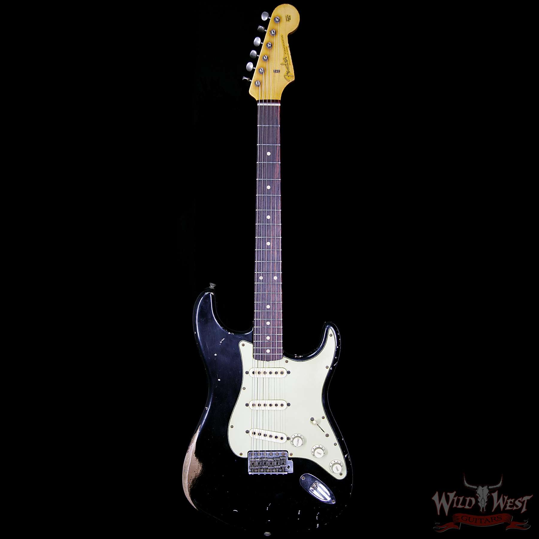 Fender Custom Shop Masterbuilt 1960 Stratocaster Heavy Relic Black Over Firemist Gold By John Cruz