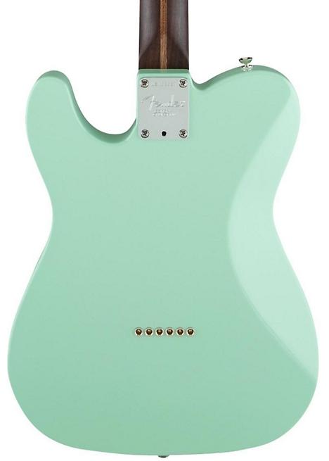 Fender Limited Edition American Standard Telecaster Rosewood Neck Electric Guitar - Surf Green Mint Green Pickguard