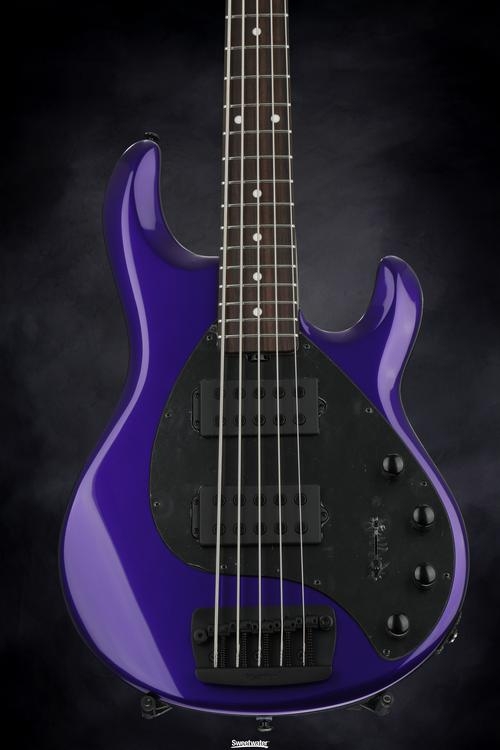 Ernie Ball Music Man Stingray 5 HH - Firemist Purple w/Matching Headstock, Rosewood Fingerboard