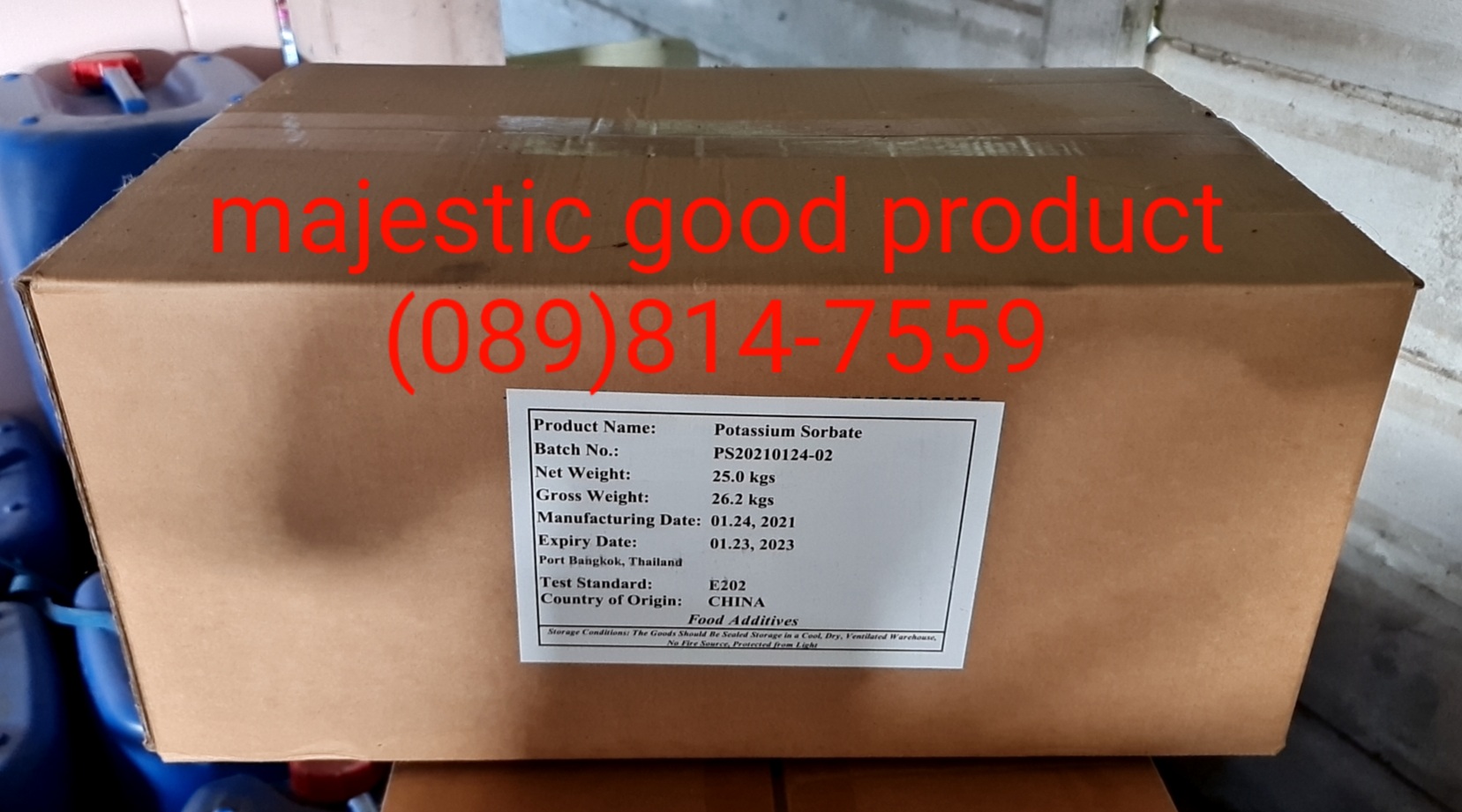 Potassium Sorbate, โพแทสเซียม ซอร์เบต, กันรา