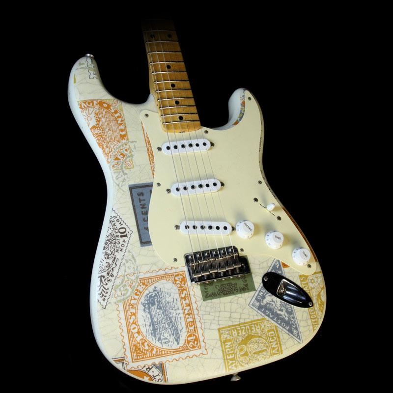 Fender Custom Shop Masterbuilt Yuriy Shishkov Retro Decor Stratocaster Electric Guitar - Stamps