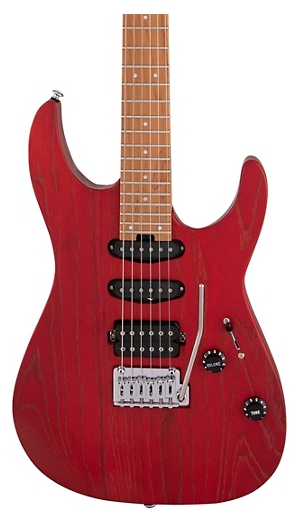 Charvel Pro-Mod DK24 HSS 2PT CM Ash Electric Guitar Red Ash