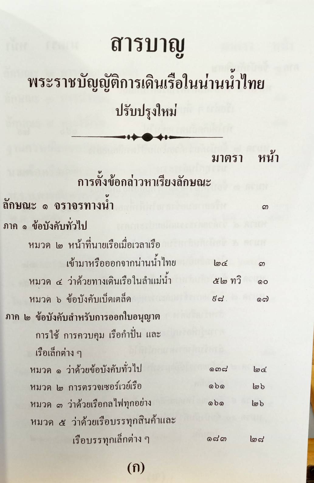 พระราชบัญญัติการเดินเรือในน่านน้ำไทย พ.ศ.2456 ปรับปรุงใหม่