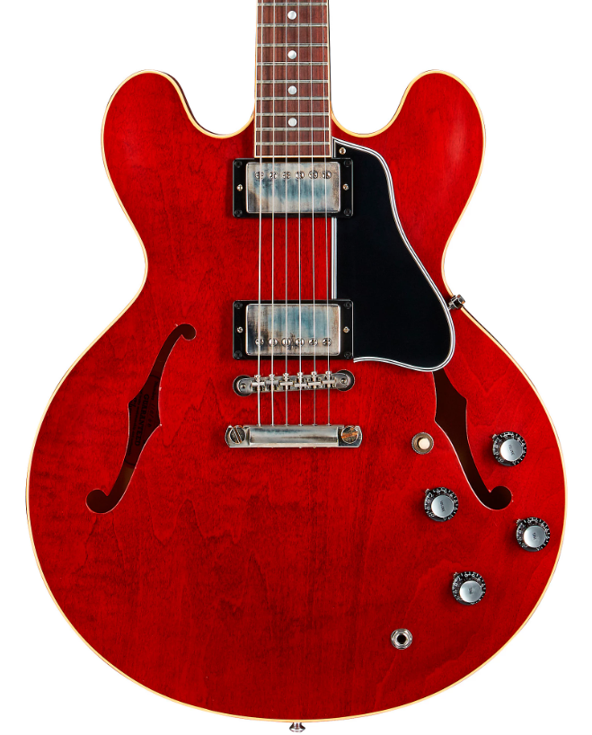 Gibson Custom Murphy Lab 1961 ES-335 Reissue Ultra Light Aged Semi-Hollow Electric Guitar Cherry