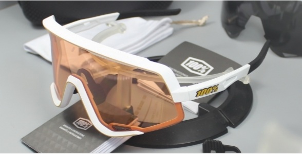 100% GLENDALE Soft Tact Off White/Soft Persimmon & Smoke Lens 61033-110-78