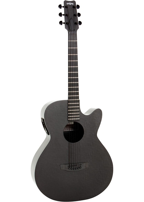RainSong Smokey Hybrid with Stagepro Anthem - Dark Satin