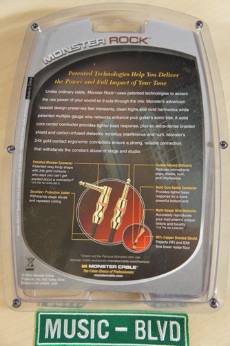 Monster Cable Monster Rock 1/4 inch Straight Instrument Cable