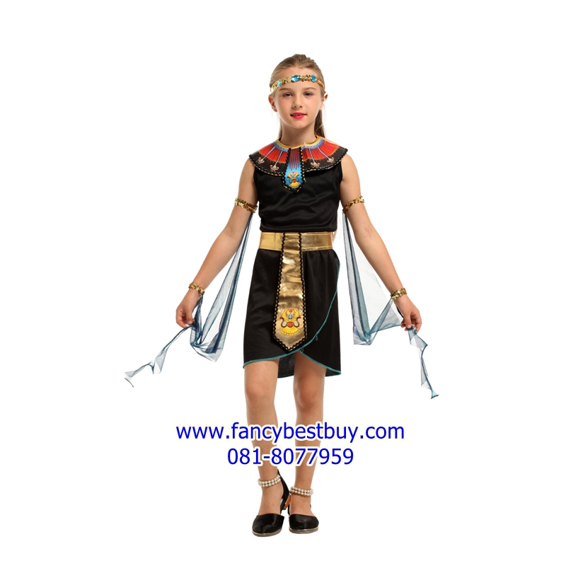 ชุดครีโอพัตรา ชุดประจำชาติอียิปต์ เจ้าหญิงอียิปต์ สีดำทอง ขนาด M, L, XL